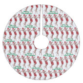 Kerstaxineschirt met prettig kerstfeest kerstboom rok (Voorkant)