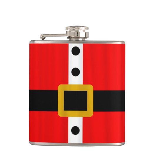 Kerstaxis, gevlekte erlenmeyer/Santa Heupfles (Voorkant)
