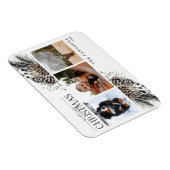 Kerstazwarte winter Pinecone Botanical Ho Magneet (Rechterzijde)