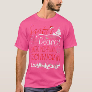Kerstbaan Elektro Mechanisch Technicus Grappig T-shirt