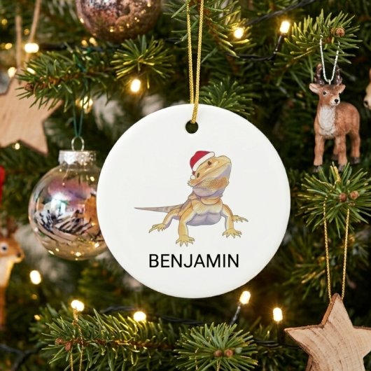Kerstbaardagaam Kerstmanhoed Keramisch Ornament