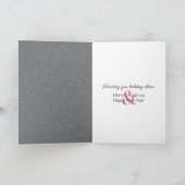 Kerstbaardcollie in sneeuwvlokken kaart (Binnen)