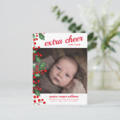 KERSTBABY AANKONDIGING | Kerstvreugde (Staand voorkant)