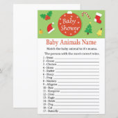 Kerstbaby baby shower (Voorkant / Achterkant)