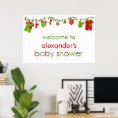 kerstBaby Baby shower Poster (Thuiskantoor)