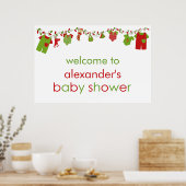 kerstBaby Baby shower Poster (Keuken)