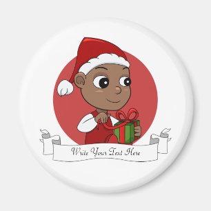 kerstbaby cartoon magnet