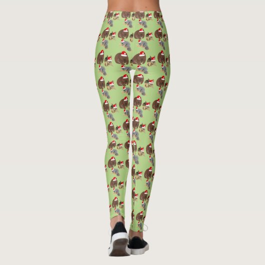 Kerstbaby-dieren Leggings (Achterkant)