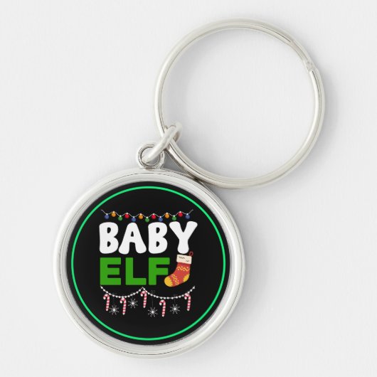 Kerstbaby-elf ontwerp-84608 sleutelhanger (Voorkant)