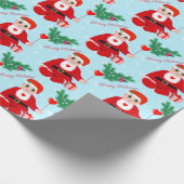 Kerstbaby, hart & dennenboom inpakpapier (Hoek)