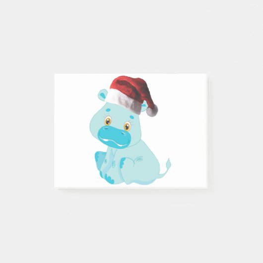 KerstBaby Hippo Post-it® Notes (Voorkant)