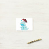 KerstBaby Hippo Post-it® Notes (Op bureau)