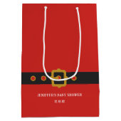 Kerstbaby Kerstvakantie Feestje  Medium Cadeauzakje (Achterkant)