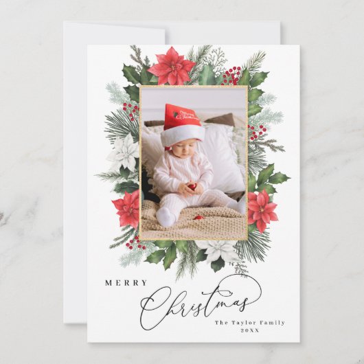 kerstBaby Lijst Kaart (Voorkant)