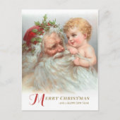 kerstBaby met kerstbal CC1180 Briefkaart (Voorkant)