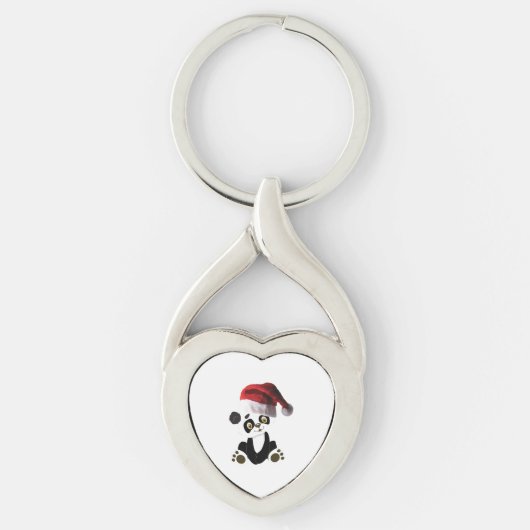 KerstBaby Panda Sleutelhanger (Voorkant)