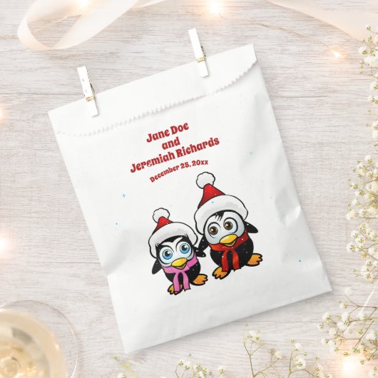Kerstbaby Pinguïns Bedankzakje (Geknipt)