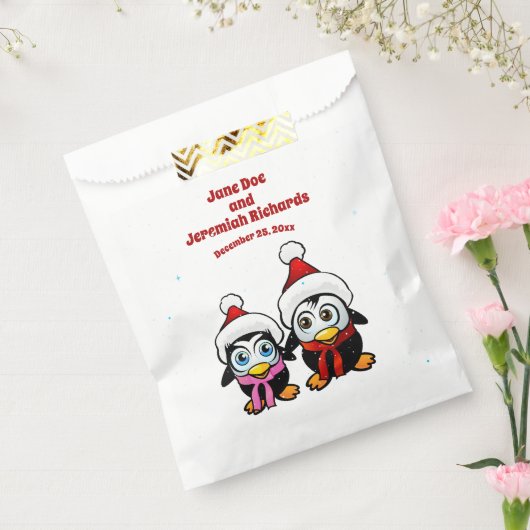 Kerstbaby Pinguïns Bedankzakje (Gezegeld)