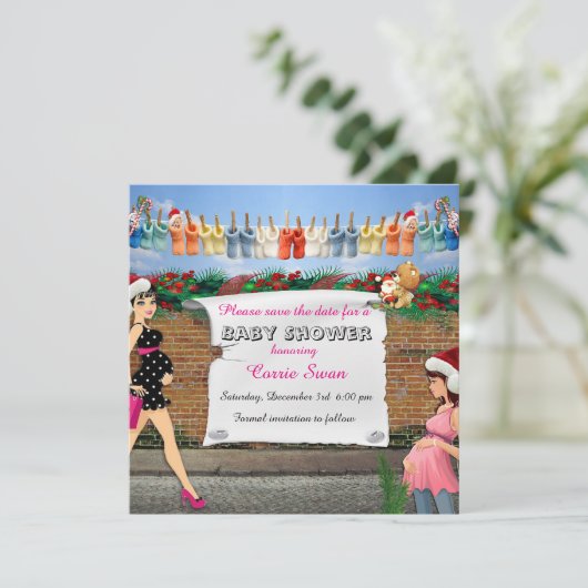 kerstBaby shower (Staand voorkant)