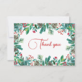 kerstBaby shower Bedankkaart (Voorkant)