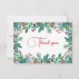 kerstBaby shower Bedankkaart