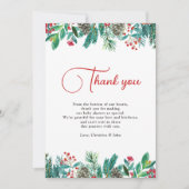 kerstBaby shower Bedankkaart (Voorkant)