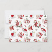 kerstBaby shower Bedankkaart (Achterkant)