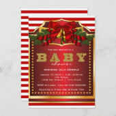 kerstBaby shower Kaart (Voorkant / Achterkant)