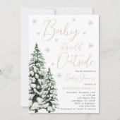 kerstBaby shower Kaart (Voorkant)