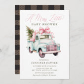 kerstBaby shower Kaart (Voorkant / Achterkant)