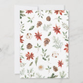 kerstBaby shower Kaart (Achterkant)