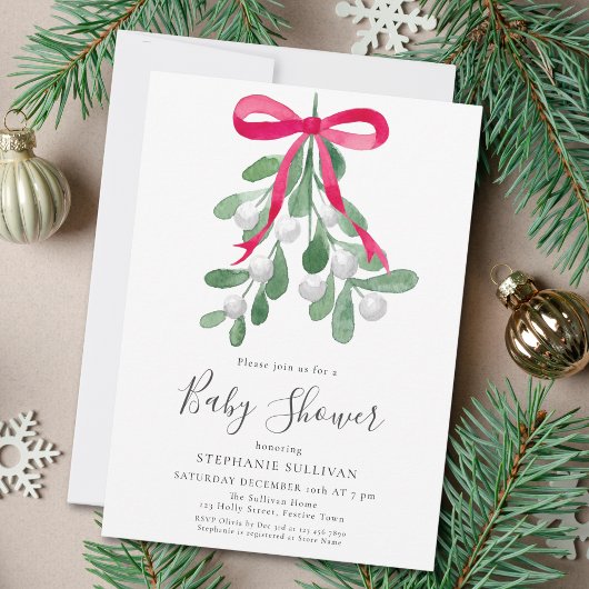 kerstBaby shower Kaart
