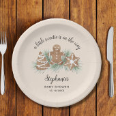 kerstBaby shower Papieren Bordje