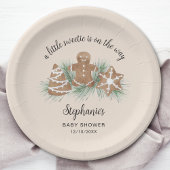 kerstBaby shower Papieren Bordje