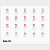 kerstBaby shower Ronde Sticker (Vel)