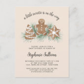 kerstBaby shower Uitnodiging Briefkaart (Voorkant)