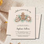 kerstBaby shower Uitnodiging Briefkaart