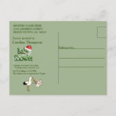 Kerstbaby Shower-uitnodiging Uitnodiging Briefkaart (Achterkant)