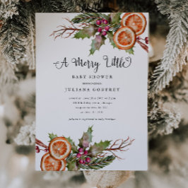 kerstBaby shower | Winterbotanisch Kaart