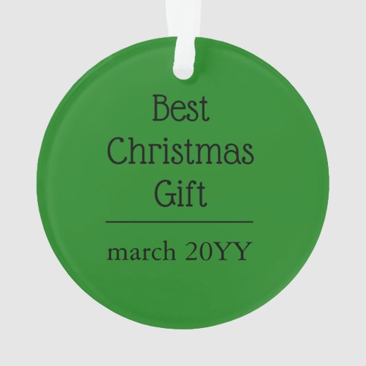 kerstBaby Sonogram Afbeelding Gift Ornament (achterkant)