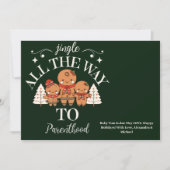 Kerstbaby Zwangerschapsaankondiging Feestdagenkaart (Voorkant)