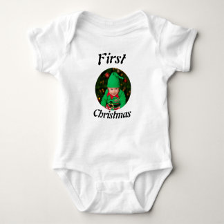 Kerstbabyfoto Romper