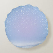 Kerstbabyfoto Rond Kussen (Achterkant)