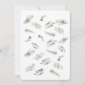 Kerstbabykleertjes Kerstmis Winter Baby Shower Kaart (Achterkant)