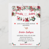 Kerstbabykleertjes Kerstmis Winter Baby Shower Kaart (Voorkant)