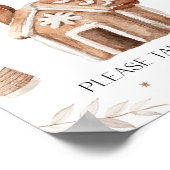 Kerstbaby's zijn een zoet tafelteken poster (Hoek)