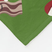 Kerstbacon Fleece Deken (Hoek)
