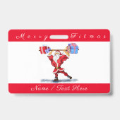 Kerstbadge gepersonaliseerd badge (Back)