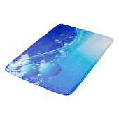 Kerstbadmat/Blauwe Ornamenten Badmat (Gekanteld)