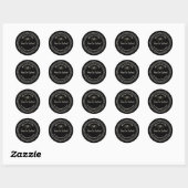 Kerstbak Geschenk Ronde Sticker (Vel)